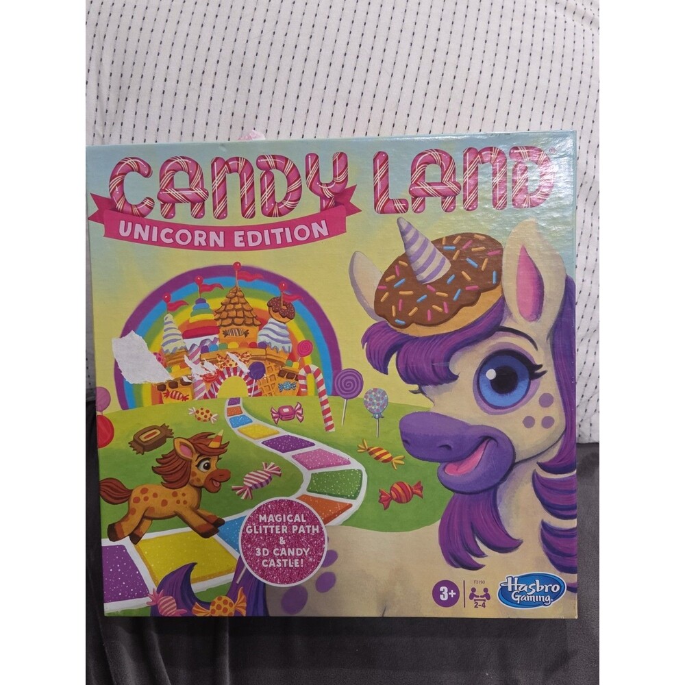 Hasbro Gaming Candy Land Unicorn Edition Preschool Board Game | Unicorn Games